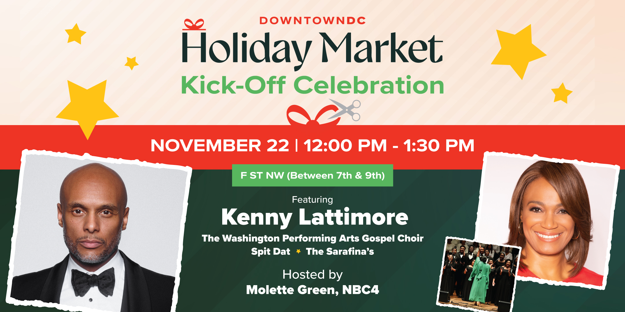 DowntownDC Holiday Market Kick Off Graphic